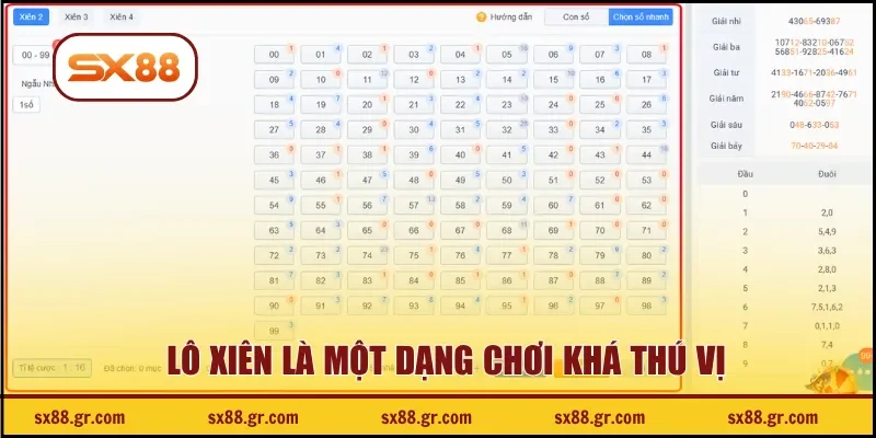 Lô xiên là một dạng chơi khá thú vị
